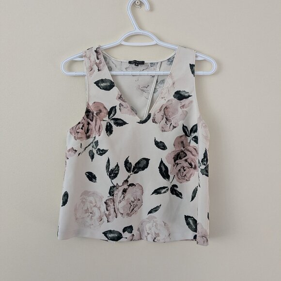 Cross back floral shirt - Picture 1 of 3
